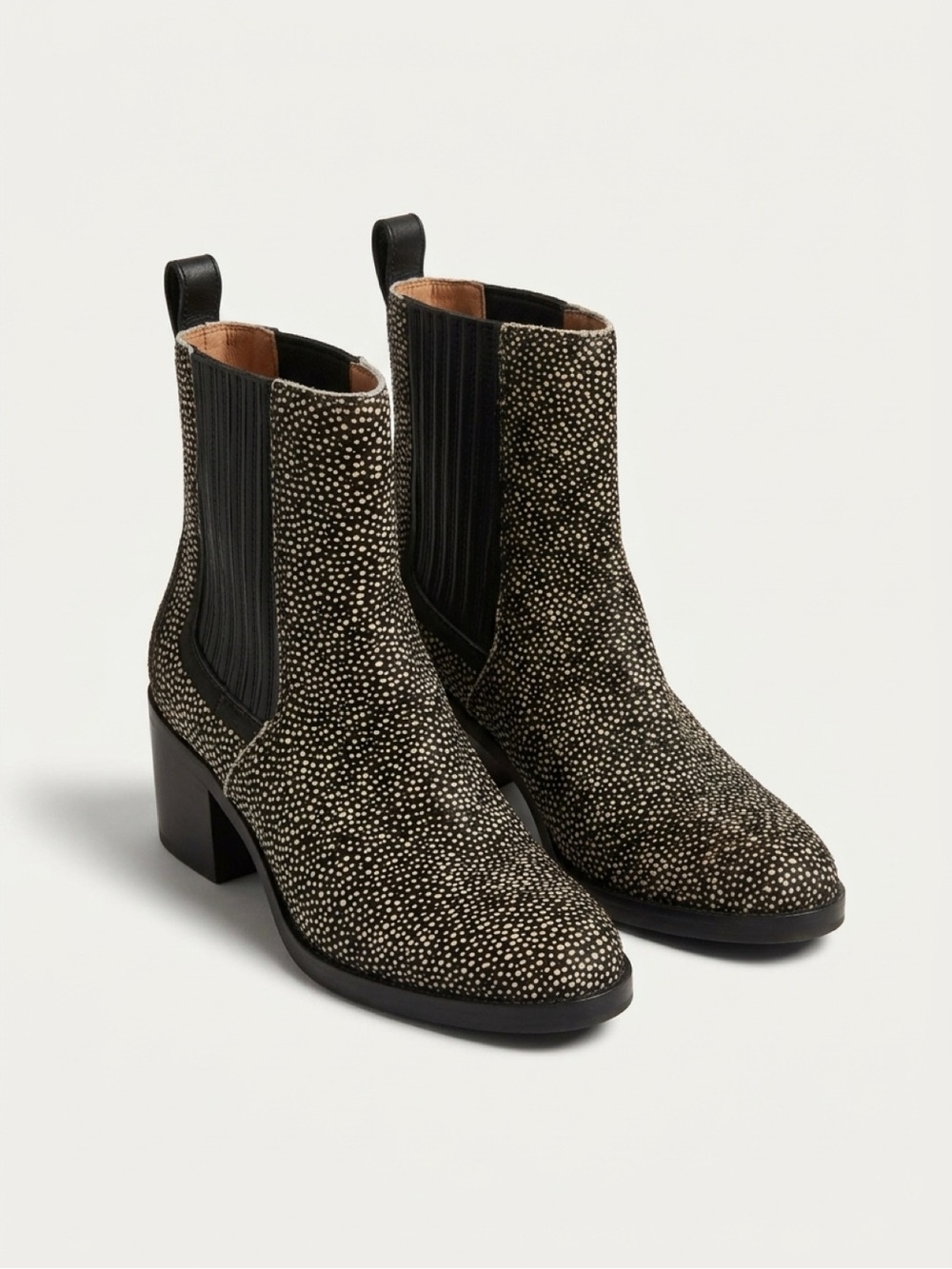 UGG Black Speckled Chelsea Booties